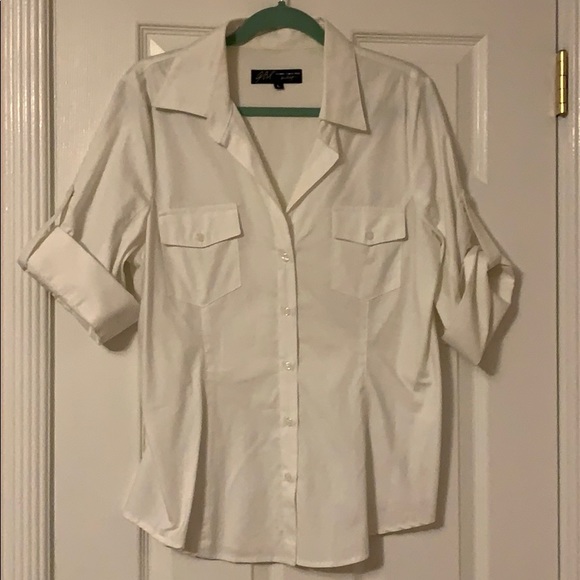 ABS by Allen Schwartz Cotton Work Shirt - Picture 1 of 5